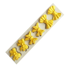 ขายร้อนมินิโบว์ซิลิโคนF Ondantแม่พิมพ์Bowknotแม่พิมพ์คัพเค้กเค้กT Opperตกแต่งขนมหวานน้ําแข็งCube Candyพุดดิ้งแม่พิมพ์ - Product Image 5