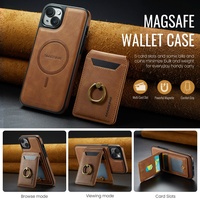 Étui portefeuille en cuir détachable multifonctionnel de haute qualité pour iPhone 12 13 14 15 16 Pro Max support antichoc couverture magnétique