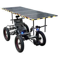 TrikExplor Electric Bafang 500w Quad couché tout-terrain à gros pneus F420E avec panneau solaire