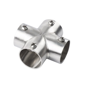 Stainless Steel Round Connector for Industrial Manufacturing Hardware - Product Image 1