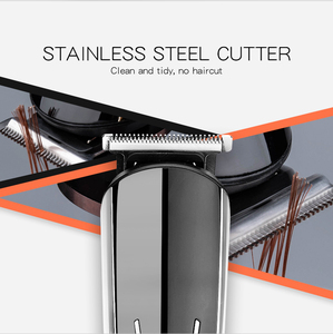 Мужская дешевая Беспроводная Машинка для стрижки волос с ЖК-дисплеем, триммер для бороды, бритва, перезаряжаемая Парикмахерская, Электрический Usb, 3 Вт - Product Image 3