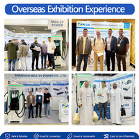 Station de recharge DC 150kW 240kW 320kW CCS2 GBT OCPP 1.6 avec écran LCD et partage dynamique de charge pour véhicules électriques commerciaux