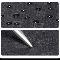 Pochette tendance pour homme en cuir PU et polyester, motif géométrique, résistante à l'usure, réduisant la charge, best-seller transfrontalier