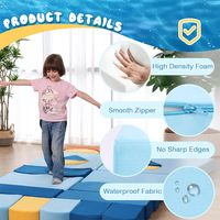 Buntes Würfel-Modulsofa für Kinderspiele - Faltbares Modernes Design Wohnzimmersofa für 4-6 Jahre Alte Kinder - Kreatives Eltern-Kind-Interaktionssofa