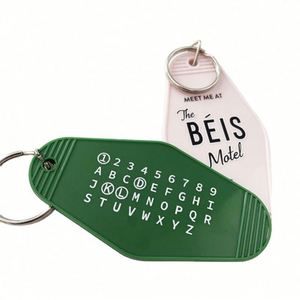 Custom Sublimation <b>Keychain</b> UV Printed Vintage Style Hotel and Motel Room Number Cartoon and <b>Anime</b> Inspired Design - Product Image 2