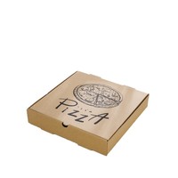 Boîtes à pizza en papier kraft ondulé doublées de papier aluminium, tailles 7-12 pouces, emballages alimentaires jetables, cartons à emporter - directement de l'usine
