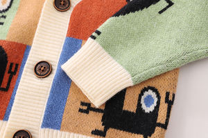 Vêtements pour enfants, ensemble de survêtement pour bébé garçon en coton biologique avec chemise et gilet de Baba - Product Image 5