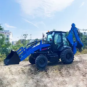 China Factory EPA Engine Wheel Loader Mini Backhoe Excavator Loader 4X4 Backhoe Loader For Sale