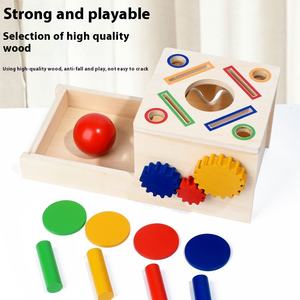 Tablero de Engranajes Geométricos de Madera, Bloques de Construcción Educativos Interactivos, Juguetes de Educación Temprana para <span class=keywords><strong>Niños</strong></span> Pequeños, Unisex, Bajo Flujo de Luminosidad - Product Image 4