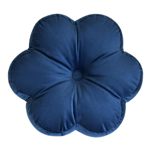 Cojín de asiento de terciopelo floral redondo de seis pétalos de 15 pulgadas para decoración del hogar, almohada suave para el suelo de la silla en forma de flor - Product Image 1