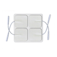 Tampons d'électrode TENS réutilisables sans latex de 5x5cm Électrothérapie non irritante pour équipement de physiothérapie Ensemble de 40 pièces