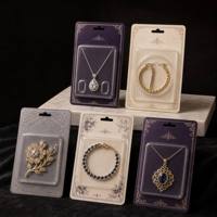 Verpakking met blisterkaart voor op maat gemaakte kunstwerken, met hoogfrequente RF-sealing en schuifdisplay voor sieraden.