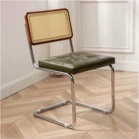 Chaise de Salle à Manger Cesca en Rotin à Bas Prix, Chaise en Bois Canné Style Mid-Century pour Café, Chaises de Salle à Manger en Bois Couleur Noyer Allemagne