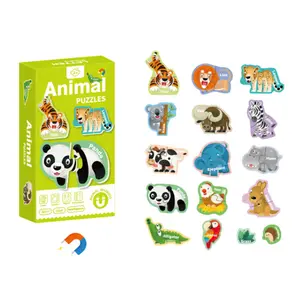 Factory Learning English Letters Children Fun Magnetic Toys Number Alphabet Animal Jigsaw Puzzles
