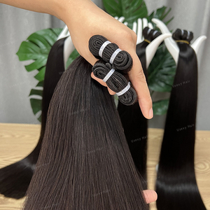 Extensions de cheveux humains bruts indiens de temple, double trame, vierges du Vietnam, non traités, avec cuticules intactes, en gros pour revendeurs - Product Image 3