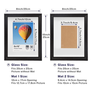 Nouvel ensemble de cadres <span class=keywords><strong>photo</strong></span> modernes en MDF en bois, avec passe-partouts, pour affichage sur table et mur, type boîte à ombre, vente en gros 2026 - Product Image 1