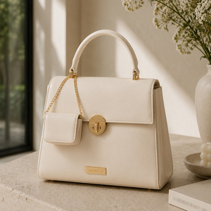 GORFIA Custom Women Fashion <b>Handbag</b> PU Leather with Logo Smooth Leather Shoulder Bag for Work Travel Daily Use - Product Image 4