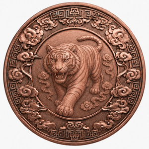 Medalla de Cobre Conmemorativa de la <span class=keywords><strong>Serie</strong></span> de 12 Animales del Zodiaco Chino, 1 oz, Moneda de Cobre Artística para Regalo de Recuerdo de la Cultura Oriental - Product Image 5