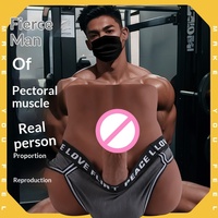 EU-Lager 3,5KG 27CM Tragbarer Männlicher Torso Sexpuppe für Frauen mit 17CM Dickem Realistischem Dildo TPE Lebensechter Penis Erwachsenen-Sexspielzeug