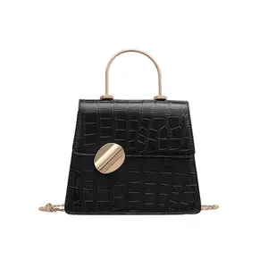 New Styles fashion girls stone grain handbag pure color texture crossbody bag women shoulder