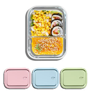 Oneup — boîte à Bento étanche, boîtier de repas pour adulte, 2 compartiments, micro-ondes chauffage, vente en gros - Product Image 3