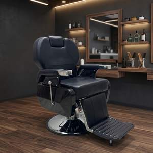 Sillas de barbero de estilo retro para peluquerías - sillas reclinables para tratamientos de belleza y cabello, sillas para teñir el cabello, c - Product Image 1