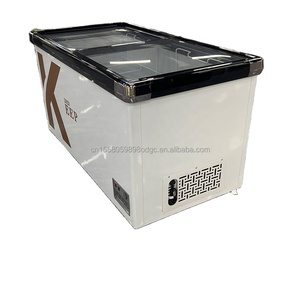 ثلاجة محمولة جديدة موفرة للطاقة بتقنية Coolpoint LED أحادية درجة الحرارة سعة <span class=keywords><strong>500</strong></span> لتر بنظام شمسي وتحكم رقمي تجاري -15 درجة - Product Image 1