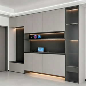 Mueble Zapatero Moderno Minimalista <span class=keywords><strong>de</strong></span> Melamina, Independiente, para Villa, Gimnasio, Hospital, Sala <span class=keywords><strong>de</strong></span> Estar, Entrada, Dimensiones Personalizables - Product Image 1