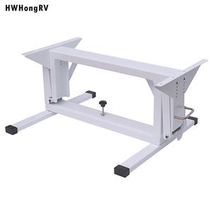 <b>Adjustable</b> RV <b>Table</b> Frame Metal Folding <b>Legs</b> Lightweight <b>Height</b> <b>Adjustable</b> For Camping Outdoor Use - Product Image 2