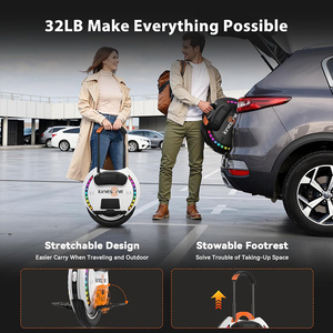 Nuovi Modelli di Monociclo Elettrico Facili da Usare 14D Pro KINGSONG, Veicolo Elettrico Personale Portatile e Leggero con Autonomia di 25 Miglia - Product Image 4