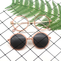 Lunettes de vue rondes pour femmes, style ordinateur, avec monture en PC légère et durable, verres en PC anti-reflet pour usage quotidien des adultes