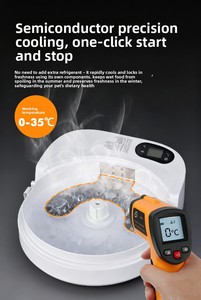 <strong>Wet</strong> <strong>Food</strong> Automatic <strong>Feeder</strong> with Cooling, Semiconductor Refrigeration, with Timer, Washable, for <strong>Cats</strong> - Product Image 5