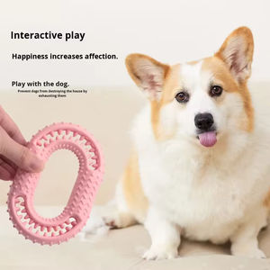 Dayanıklı İnteraktif Köpek Çiğneme Oyuncağı TPR Kauçuk Diş Temizleme ve Ödül Dağıtıcı O-Ring - Product Image 4