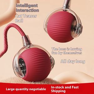 Оптовая продажа, Готовый корабль, экологичный, Интеллектуальный интерактивный игрушечный мяч для кошек, самовращающийся игровой мяч для кошек - Product Image 4