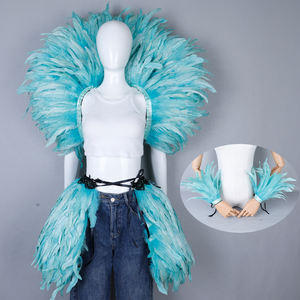 Profesyonel yetişkin Unisex tüy kanatları + etek + bilek manşetleri Set kabartmak melek kostüm fotoğraf stüdyosu sahne in-stok - Product Image 2