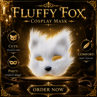 Masque de renard en PVC personnalisé pour Halloween, anniversaire, fête de remise de diplôme, accessoires de déguisement pour l'extérieur