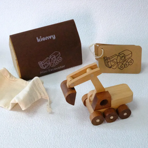 FSC En-71 bsci ชุดก่อสร้างไม้แฮนด์เมดรถของเล่น Montessori - Product Image 5