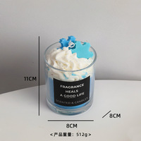Commerce extérieur, exportation de Chine, bougie parfumée en cire de soja, verre INS, luxe, aromathérapie, bougie artisanale mignonne, niche de chambre à coucher, cadeau d'anniversaire