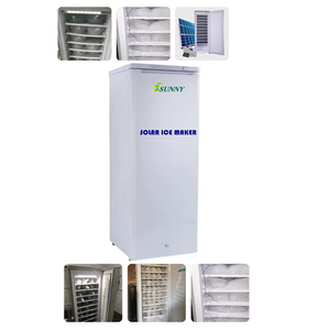 4USUNNY <span class=keywords><strong>Bon</strong></span> Prix 24V DC Fabricante de tubos de hielo solar 190L <span class=keywords><strong>Ice</strong></span> Réfrigérateur Congélateur con panel solar integrado y batería - Product Image 6
