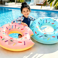 Jouets de plage pour enfants, bouée gonflable en forme de donut, flotteur de piscine