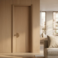 Portes intérieures en MDF durables et écologiques au design moderne pour chambre à coucher