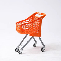 Carrito de compras pequeño para niños, juguete de parque de atracciones, carrito de mano para niños con bandera para tienda minorista