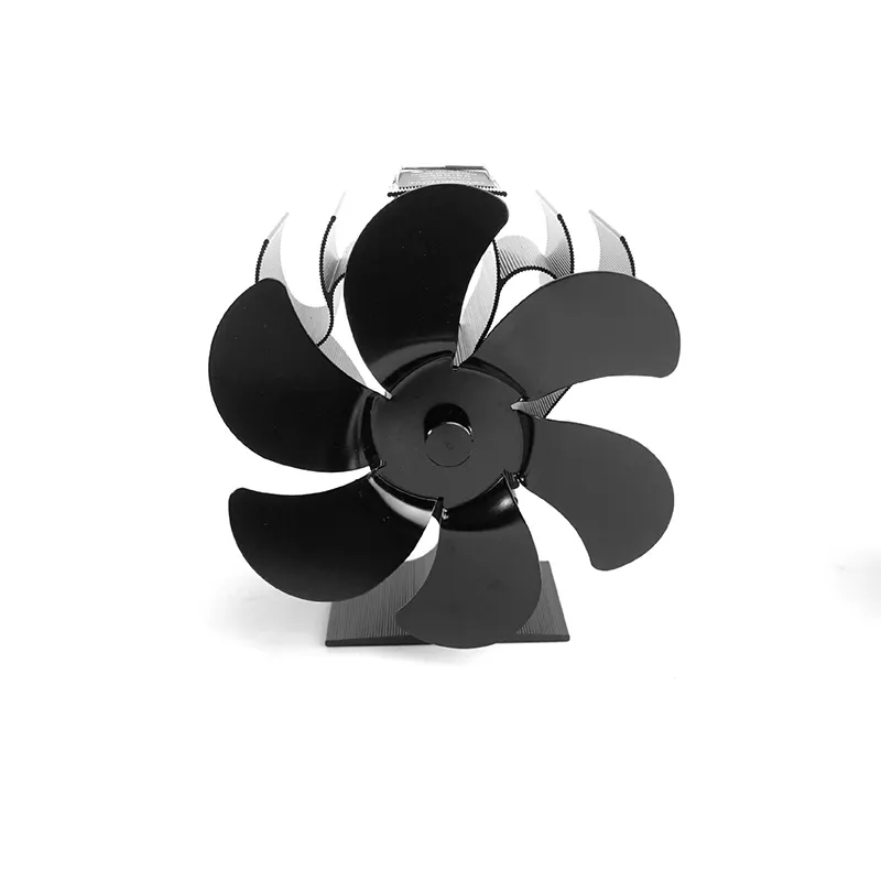 6-Blade isı Powered soba Fan için ahşap/Log brülör/şömine 2 bıçak fan daha 80% daha sıcak hava artırır