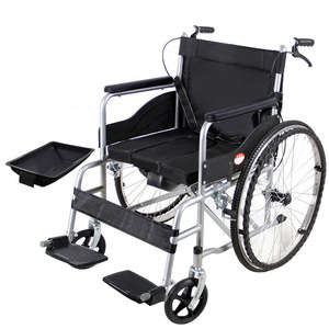 Silla de Ruedas Manual 338, Negra, con Asiento de Tela Oxford, Tubo de Acero Reforzado y Llantas Sólidas, para Personas Mayores y con Discapacidad - Product Image 5