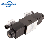 Vanne hydraulique DG4V-3 ISO 4401 D03 à montage DIN, connecteur DIN, protection IP65, pour excavatrice, grue, OEM