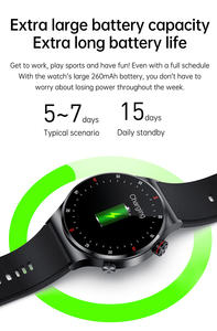 Montre connectée QW33 <span class=keywords><strong>à</strong></span> <span class=keywords><strong>cadran</strong></span> rond tendance 2023, NFC, <span class=keywords><strong>téléphone</strong></span> intelligent, montre parlante, montre de fitness au poignet avec suivi de la santé - Product Image 5