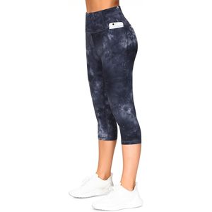 FOXA Women's High Waist Tummy Control Capri <b>Leggings</b> <b>With</b> <b>Pockets</b> Yoga Workout Wear - Product Image 2