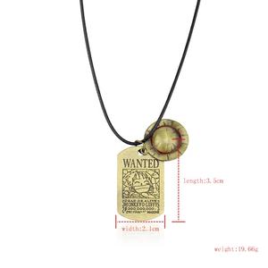 Collar <span class=keywords><strong>de</strong></span> Anime One Piece, Colgante <span class=keywords><strong>de</strong></span> Perro con el Sombrero <span class=keywords><strong>de</strong></span> <span class=keywords><strong>Paja</strong></span> <span class=keywords><strong>de</strong></span> Luffy y el Logo <span class=keywords><strong>de</strong></span> la Calavera - Product Image 6