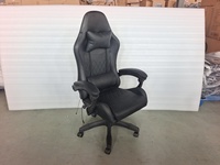 Chaise de jeu PC avec éclairage LED, chaise de bureau ergonomique pour station de jeu, chaise de jeu LED RGB