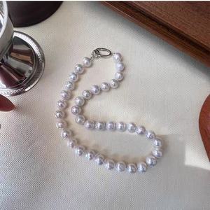 Collar de Perlas de Agua Dulce Natural, Coloridas, con Textura de Pintura al Óleo, Estilo Barroco, Versátil - Product Image 2